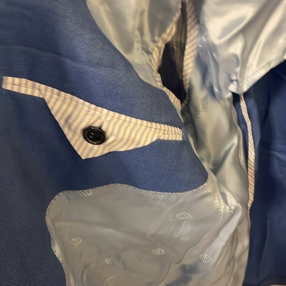 NWOT David Donahue Custom Made Jacket Blue - Picture 6 of 9